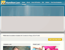 Tablet Screenshot of hamiltonlawservices.com